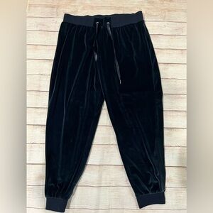 Esmara blue velour jogger pants size XL 16/18.
